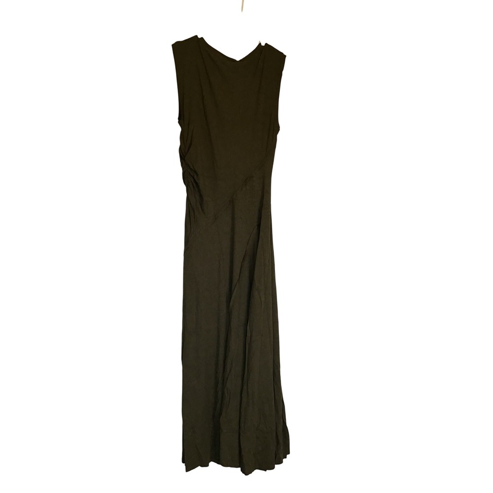 Dissh Women's Olive Hadley Sleeveless Ruched Side Knit Maxi Dress Size M NWT‎ - Picture 3 of 7